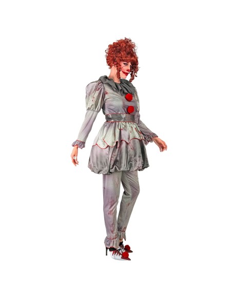 Déguisement femme clown tueur taché de sang pour soirée Halloween