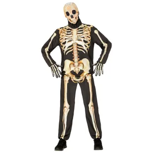 Déguisement combinaison de squelette pour costume Halloween