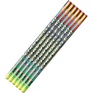 6 chandelles romaines 10 boules lumineuses artifice