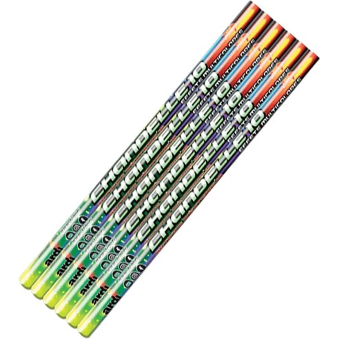 6 chandelles romaines 10 boules lumineuses artifice