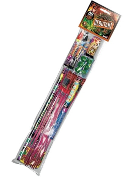 Pack artifice Débutant avec fusées, pétards et effets lumineux divers