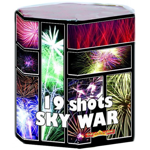 Feu d'artifice automatique Sky War d'une durée de 30 secondes