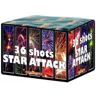 Feu d'artifice automatique Star Attack d'une durée de 36 secondes