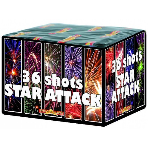 Feu d'artifice automatique Star Attack d'une durée de 36 secondes