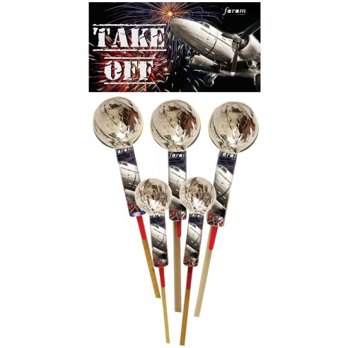 Lot de 5 fusées Take Off qui monte de 20 à 80m de hauteur