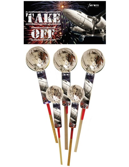 Lot de 5 fusées Take Off qui monte de 20 à 80m de hauteur