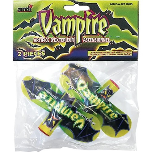 2 effet artifices Vampire à hélice qui monte de 10 à 20m de hauteur
