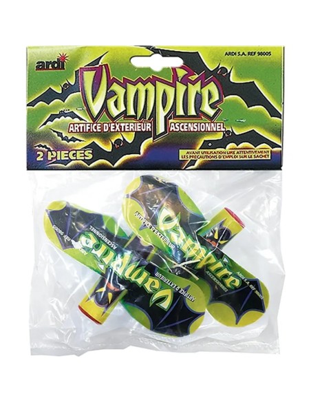 2 effet artifices Vampire à hélice qui monte de 10 à 20m de hauteur