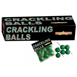 6 boules crépitantes Crackling Balls avec mèches pour faire du bruit