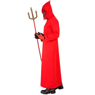 Déguisement de démon rouge avec masque costume pour Halloween 2