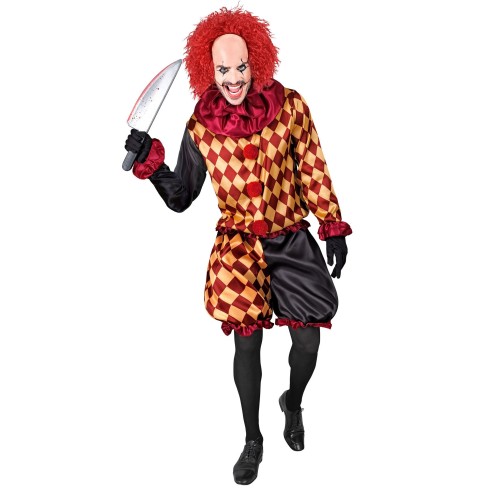 Déguisement clown arlequin pour homme costume de cirque