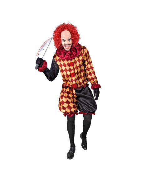 Déguisement clown arlequin pour homme costume de cirque