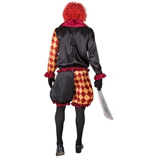 Déguisement clown arlequin pour homme costume de cirque 2