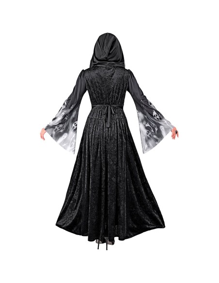 Déguisement âmes hurlantes avec longue robe noire pour Halloween
