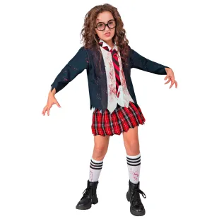 Déguisement écolière zombie pour jeune fille costume Halloween