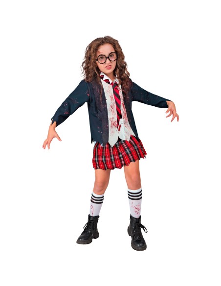 Déguisement écolière zombie pour jeune fille costume Halloween