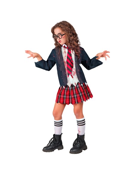 Déguisement écolière zombie pour jeune fille costume Halloween