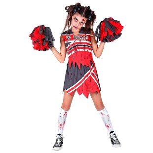 Déguisement cheerleader zombie sanglante pour costume Halloween