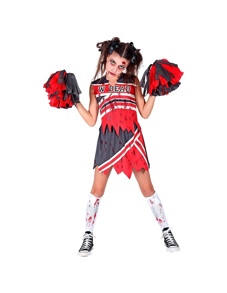 Déguisement cheerleader zombie sanglante pour costume Halloween