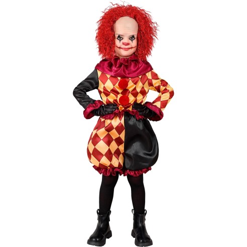 Déguisement clown arlequin pour enfant costume de cirque