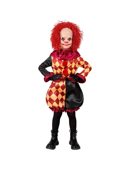Déguisement clown arlequin pour enfant costume de cirque