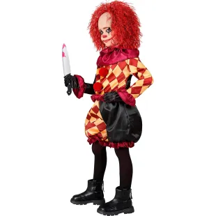 Déguisement clown arlequin pour enfant costume de cirque 2
