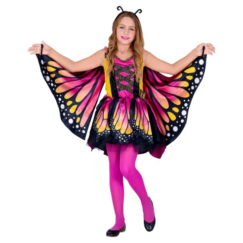 Déguisement de papillon pour enfant avec grandes ailes couleurs