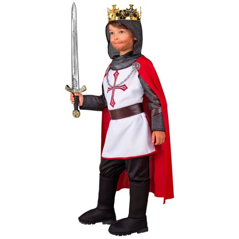 Déguisement de chevalier templier pour garçon costume moyen-âge
