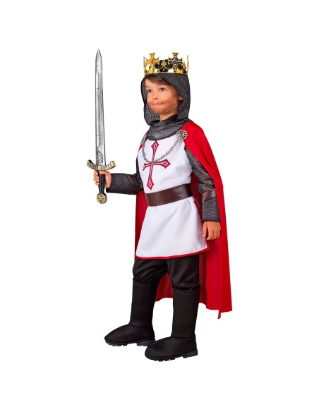 Déguisement de chevalier templier pour garçon costume moyen-âge
