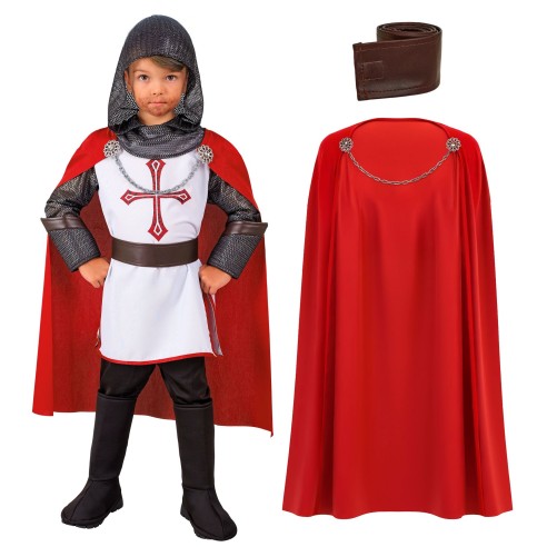Déguisement de chevalier templier pour garçon costume moyen-âge