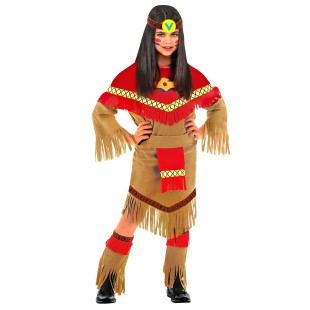 Déguisement indienne pour enfant costume sur le thème Far West