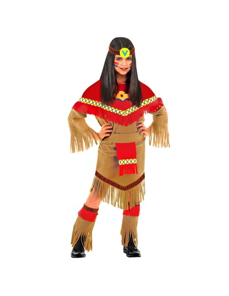 Déguisement indienne pour enfant costume sur le thème Far West