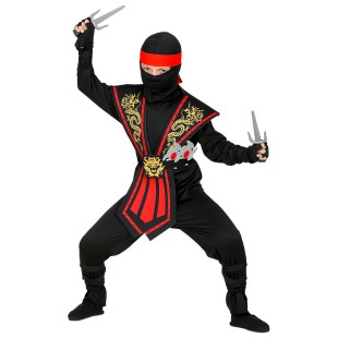Panoplie complète de guerrier ninja avec déguisement et accessoires