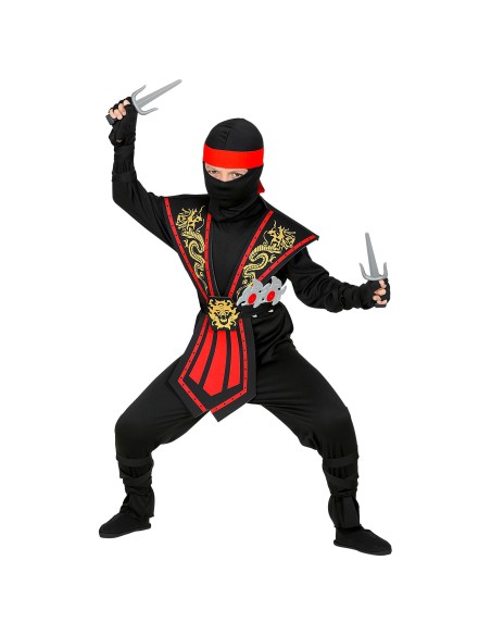 Panoplie complète de guerrier ninja avec déguisement et accessoires