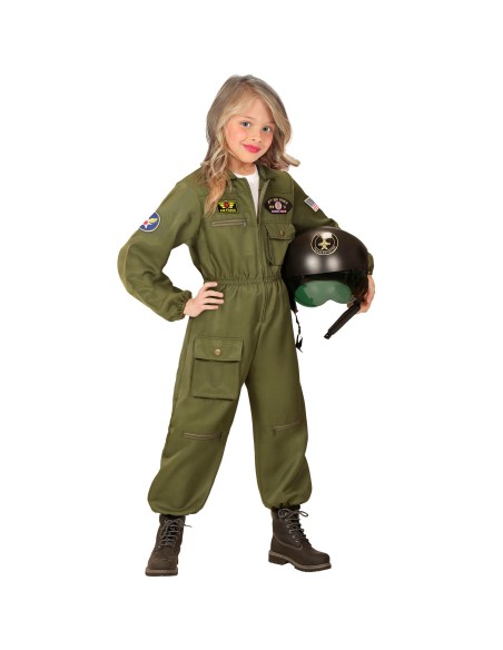 Déguisement pilote de chasse Top Gun enfant prêt à voler en avion