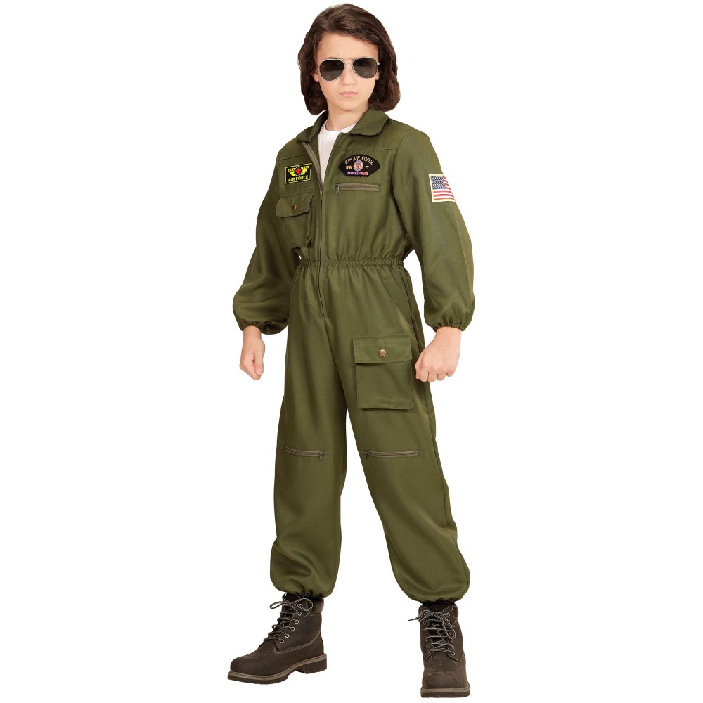 Déguisement pilote de chasse Top Gun enfant prêt à voler en avion — free download