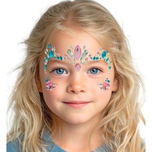 Strass maquillage visage licorne petits diamants scintillants 2