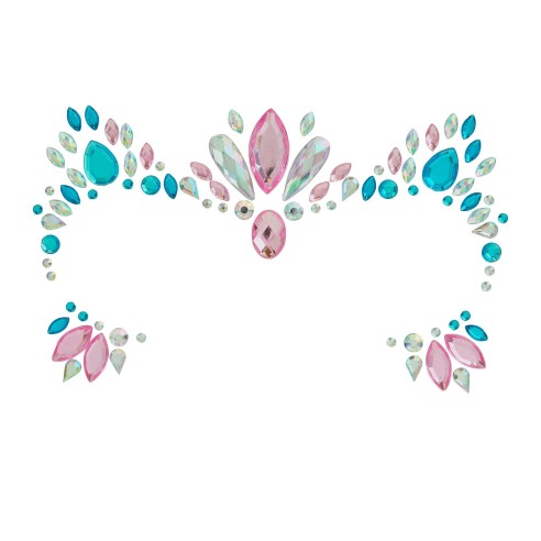 Strass maquillage visage licorne petits diamants scintillants