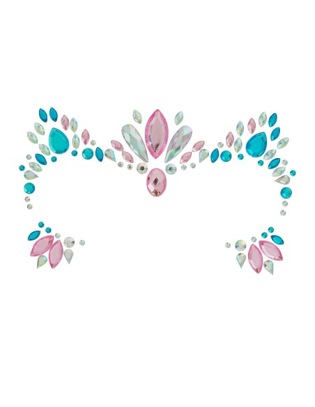 Strass maquillage visage licorne petits diamants scintillants