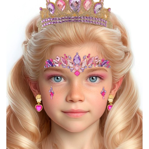 Strass maquillage visage princesse petits diamants scintillants