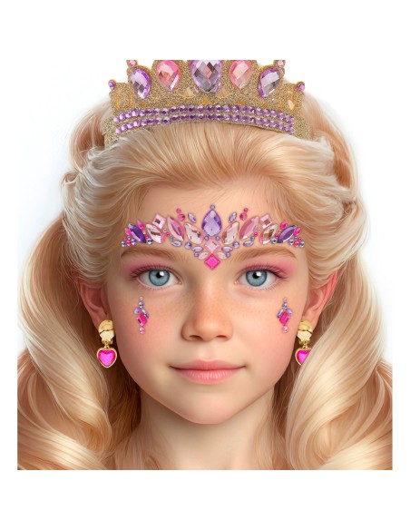 Strass maquillage visage princesse petits diamants scintillants