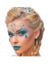 Strass visage maquillage princesse des glaces