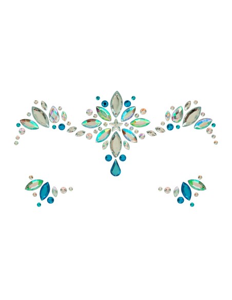 Strass maquillage visage princesse des glaces diamants brillants