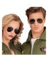 Lunettes fumées aviateur/police