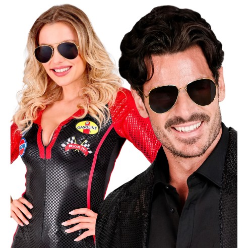 Lunettes fumées femme et homme pour déguisement policier