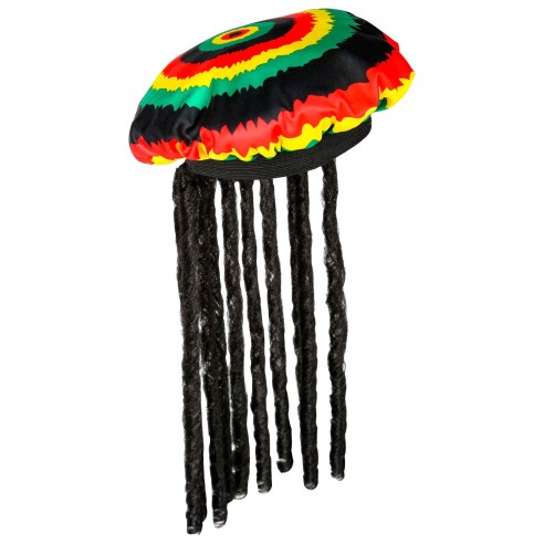 Bonnet rasta Bob Marley aux couleurs de la Jamaïque avec dreadlocks