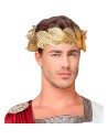Couronne de lauriers dorés pour déguisement de Jules César