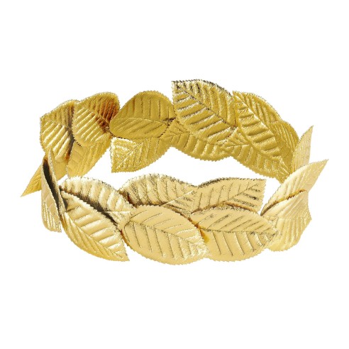 Couronne de lauriers dorés pour déguisement de Jules César