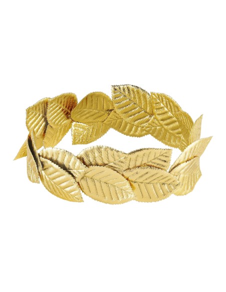 Couronne de lauriers dorés pour déguisement de Jules César