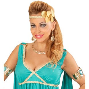 Collier romain or pour déguisement femme thème antiquité